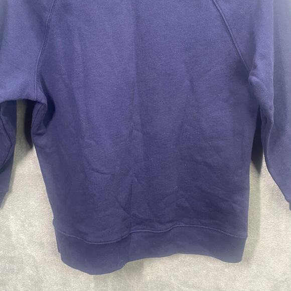 Draper James Top Small Darlin' Navy Spellout Blue 3/4 Sleeve Sweatshirt Preppy - Picture 6 of 14